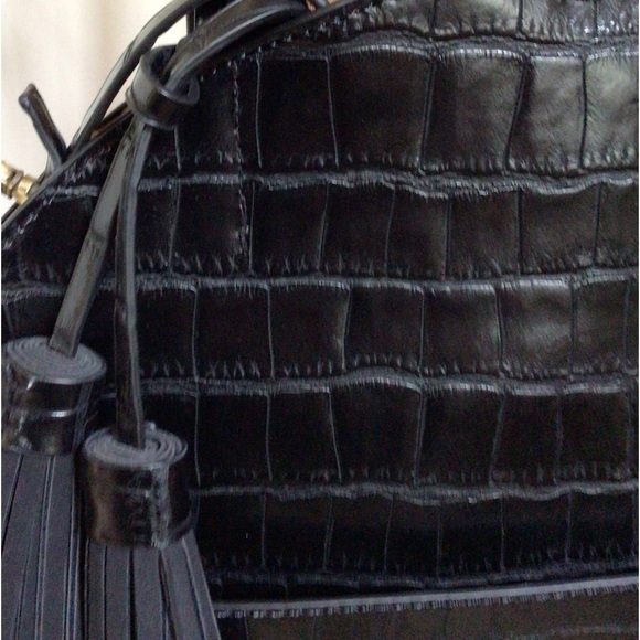 Street Level Jakko Circle Tote, black, new, 16”x16” - Picture 3 of 7